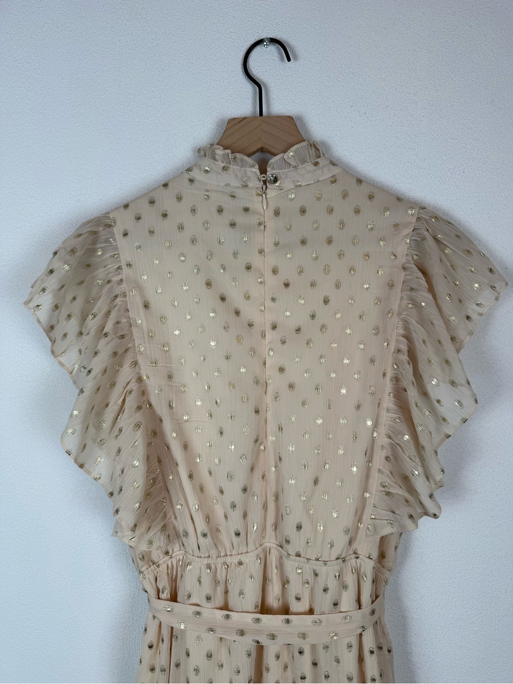 Baltic Born Jerika Midi Dress in Natural + Gold Large - Picture 6 of 9